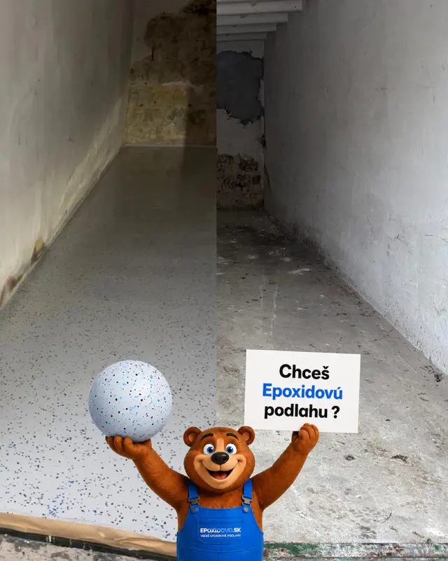 Chipsová podlaha v garáži